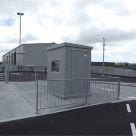 GRP enclosures at a recycling centre in Stranraer