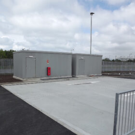GRP enclosures at a recycling centre in Stranraer